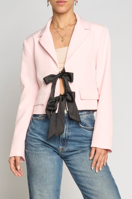 Knot Your Average Jacket – Light Pink