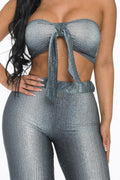 Silver Lustre Tube Top