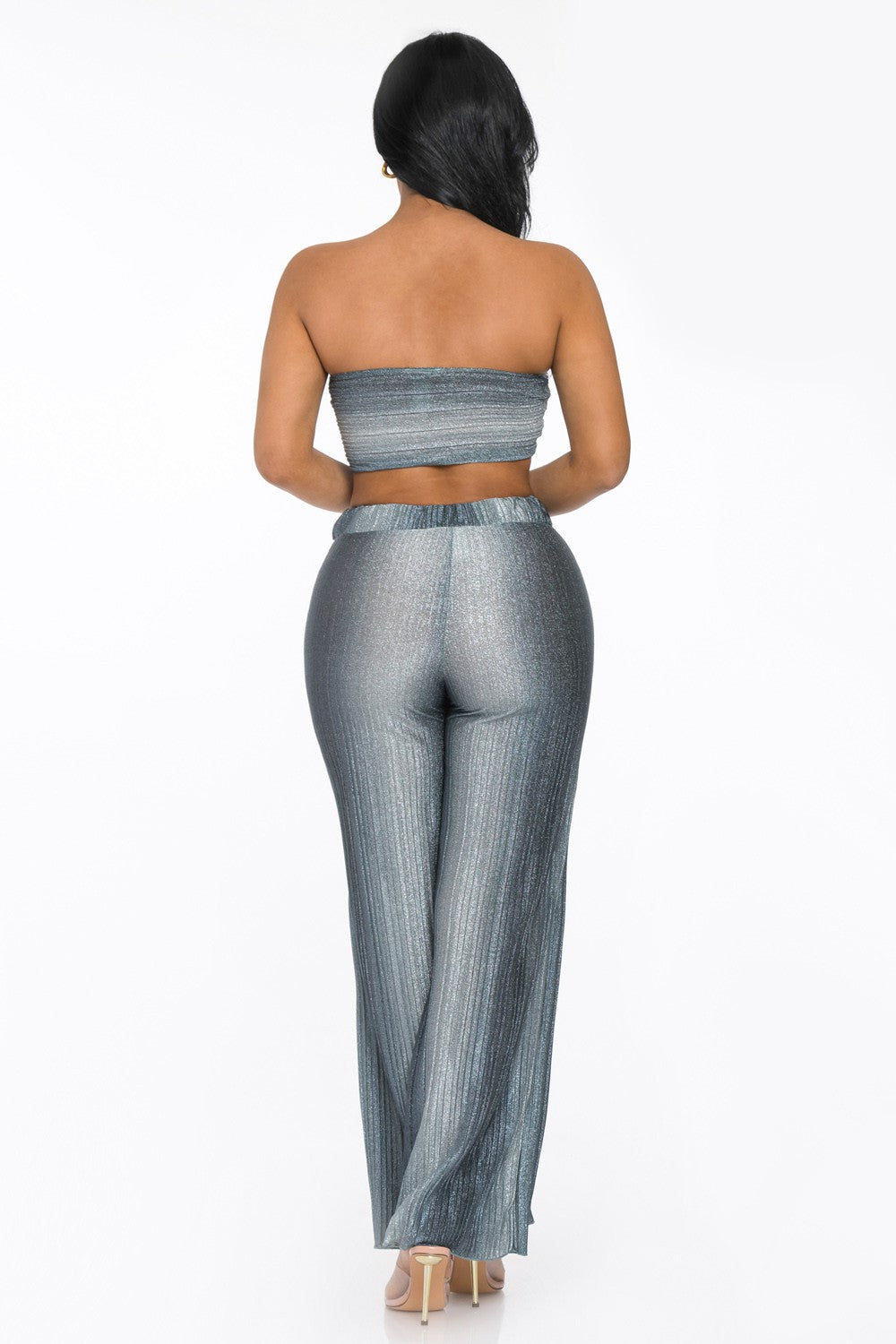 Silver Flow Wide Pants