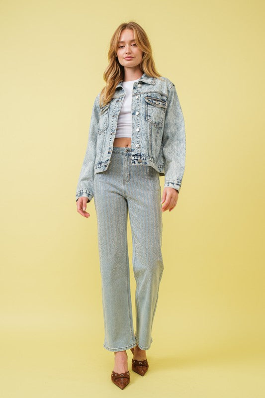 FRINGE WITH BENEFITS - JEAN JACKET
