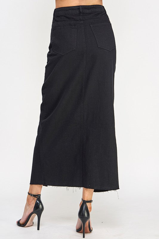 Denim Maxi Skirt