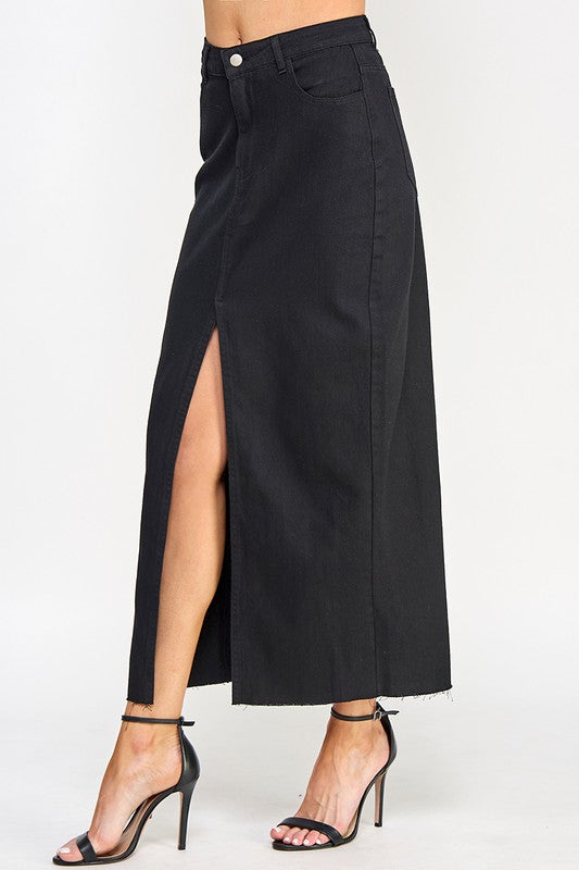 Denim Maxi Skirt