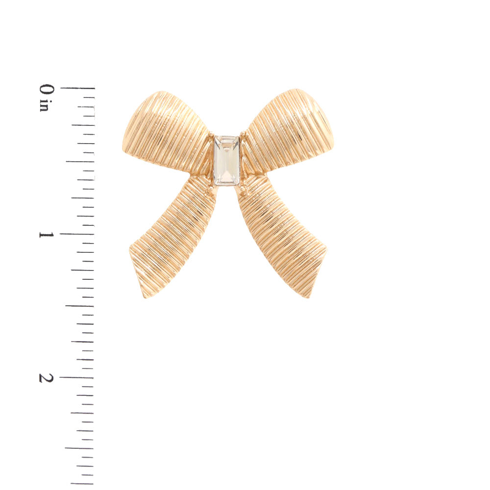 Crystal Bow Earrings