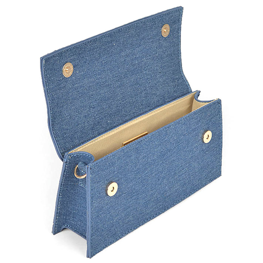 Indigo Flap Bag