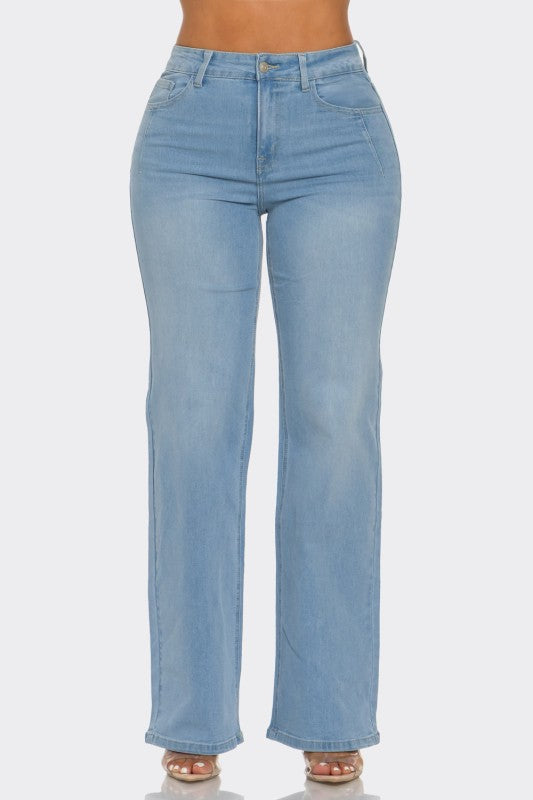 SOLUTRA WIDE LEG JEANS