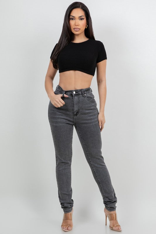 ENCANTO GRIS SKINNY JEANS