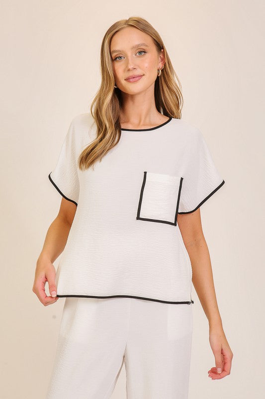 BreezeLine Pocket  Blouse