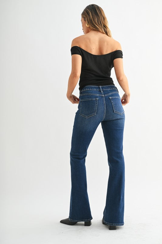 Velvet Hour Flare Denim Jeans