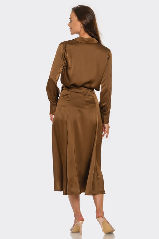 CAFE CASCADA WRAP SKIRT