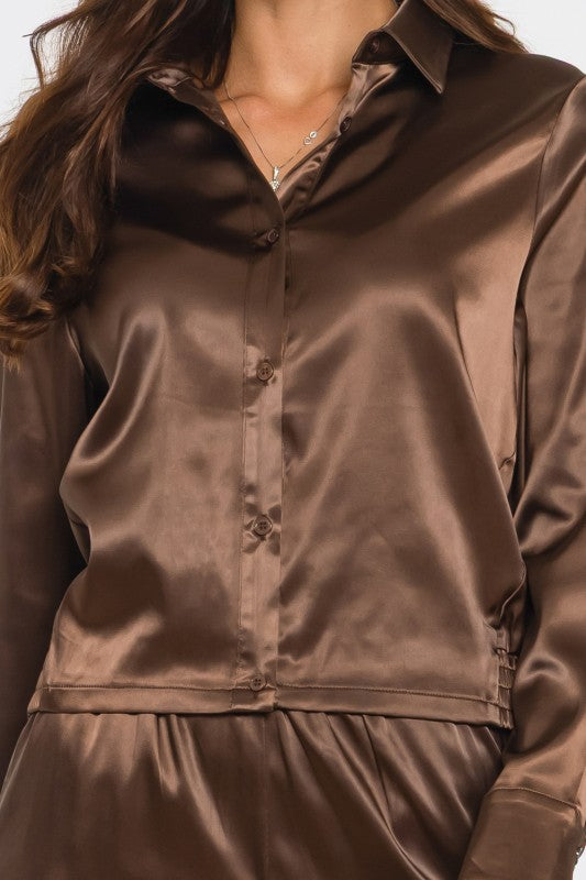 SANTINI SATIN SHACKET