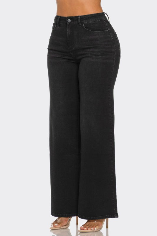 VELVET REVOLUTION WIDE LEG JEANS