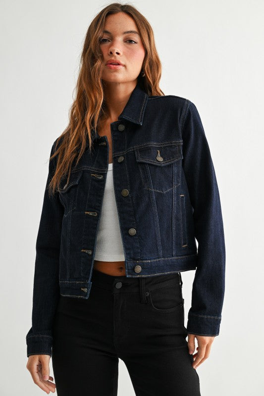 Sunwashed Stretch Denim Jacket