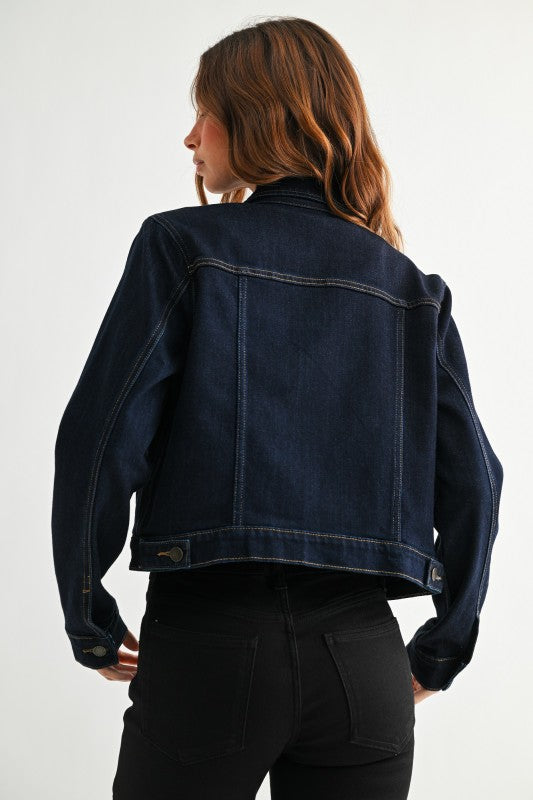 Sunwashed Stretch Denim Jacket