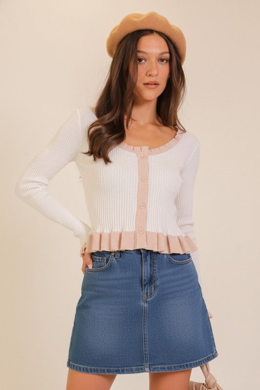 Odette Ruffle Top