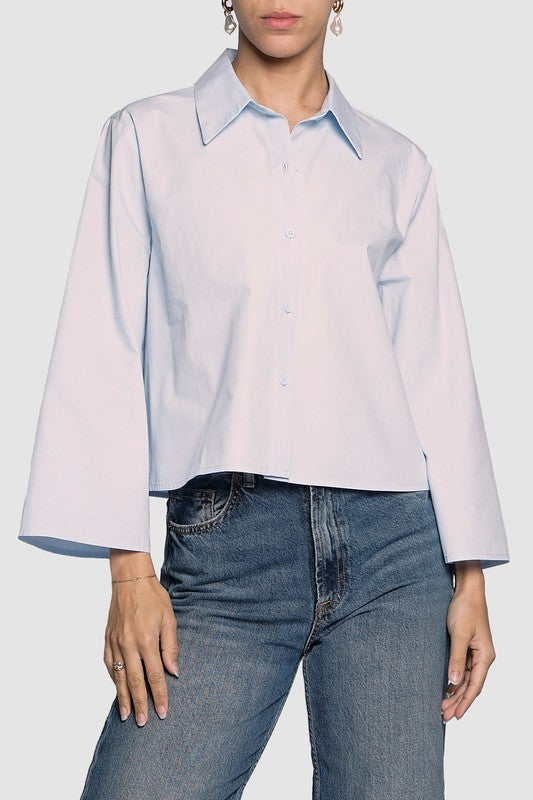 Boxy Cropped Shirt