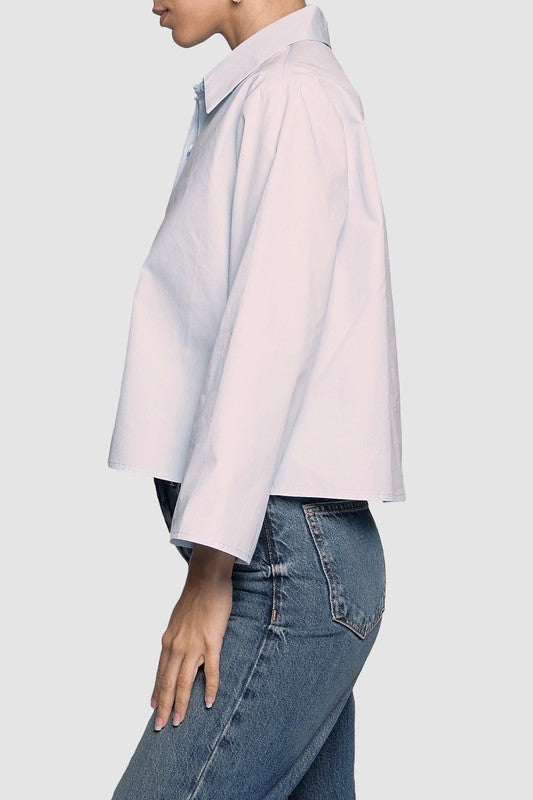 Boxy Cropped Shirt