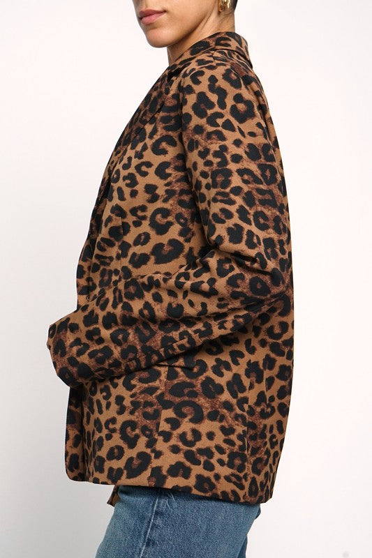 Eclipse Leopard Blazer