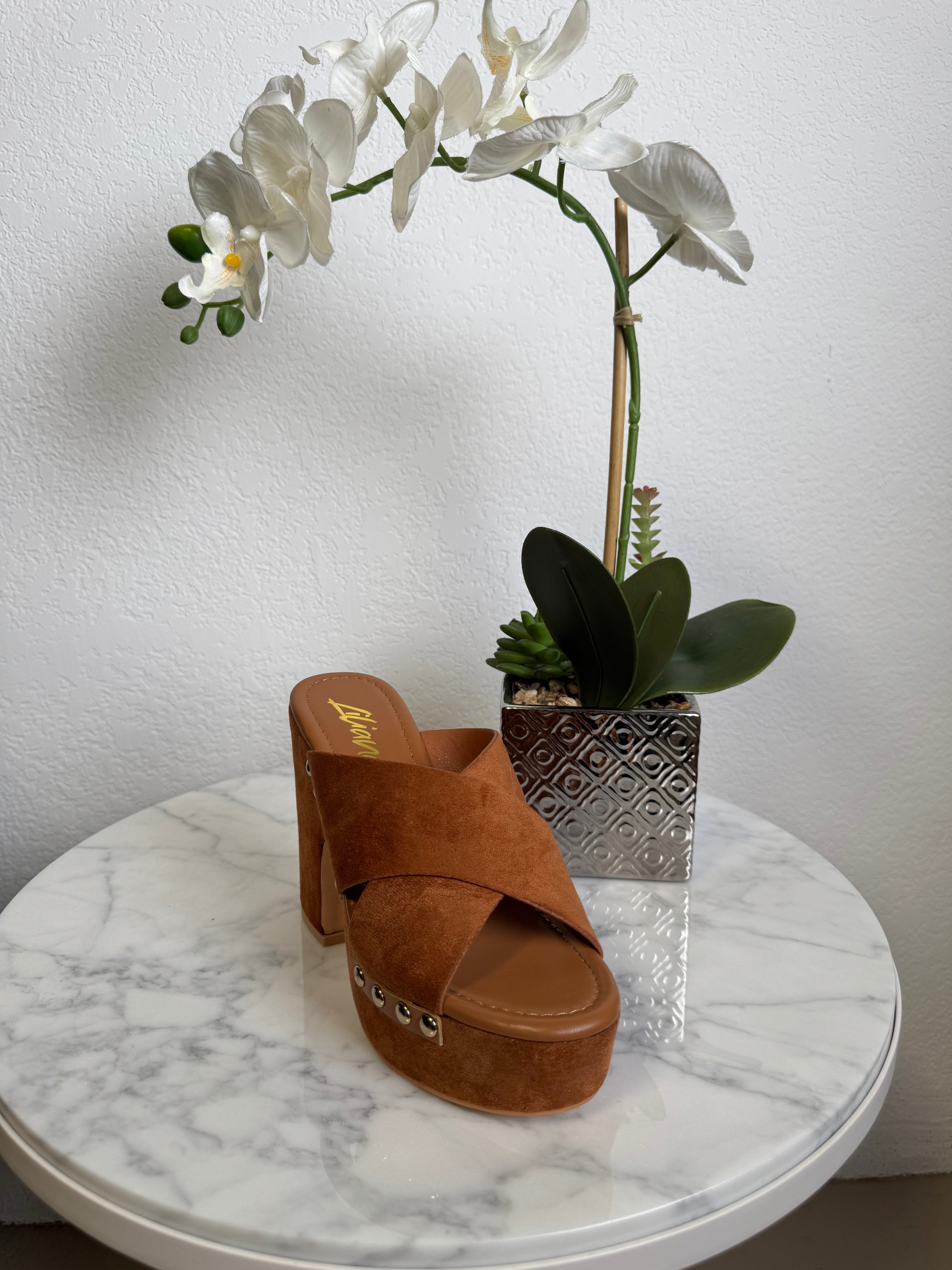 Bronze Bloom Heel